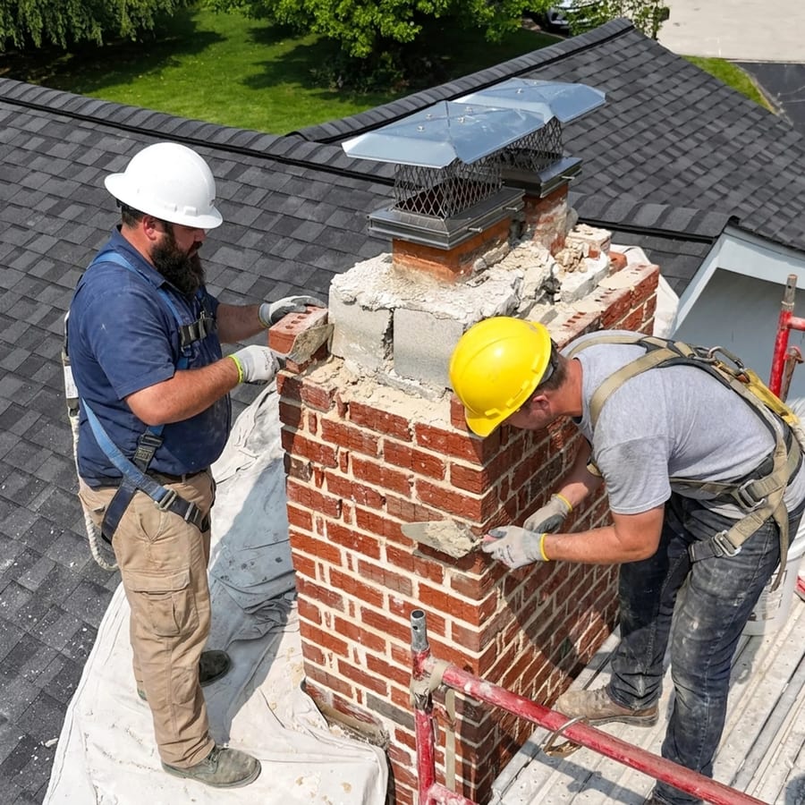 Chimney crown rebuild completed by ChimmerJim